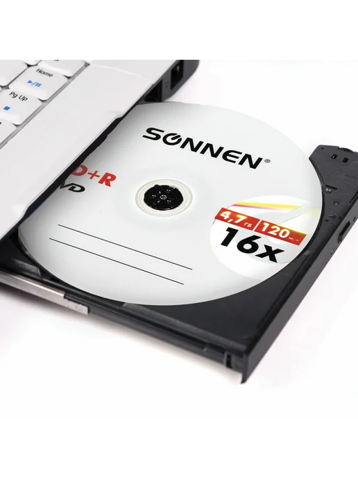 SONNEN Диски DVD+R 4,7 Gb 16x Cake Box упаковка на шпиле 25 шт 5135, 4,7 ГБ, 25 шт, фото 5