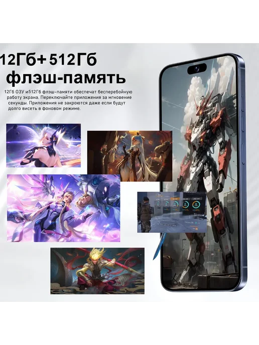 Смартфон Pro Max Bb15 12/512 ГБ, белый, фото 6