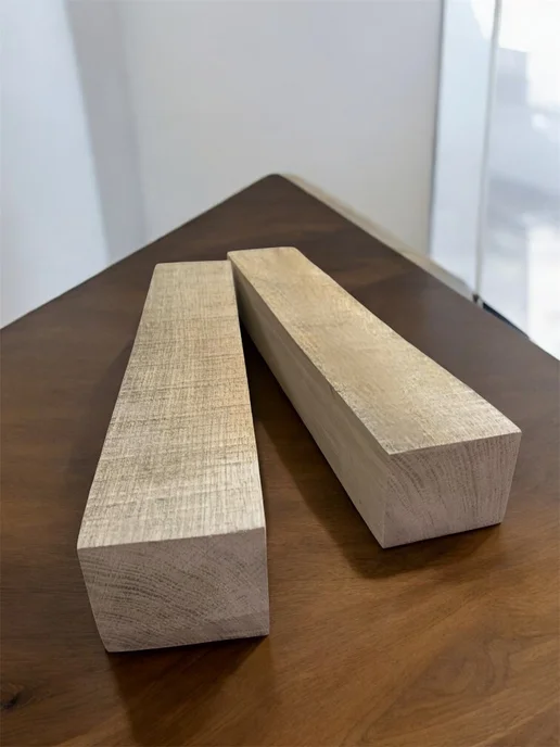 Дуб необработанный бруски 70х7х5 см 2 шт, 90x7x5 см, 2 шт, фото 2