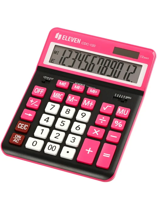Калькулятор ELEVEN CDC-120-BK 12 разряд, черный, 12 разрядов