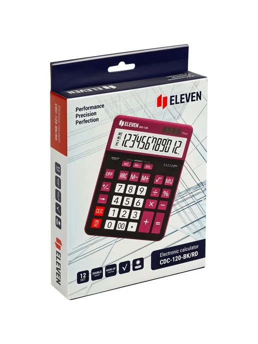 Калькулятор ELEVEN CDC-120-BK 12 разряд, черный, 12 разрядов, фото 6