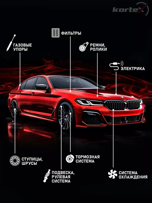 Kortex Ступица Вольво XC90 -6 с подшипником передняя, вариант, фото 4