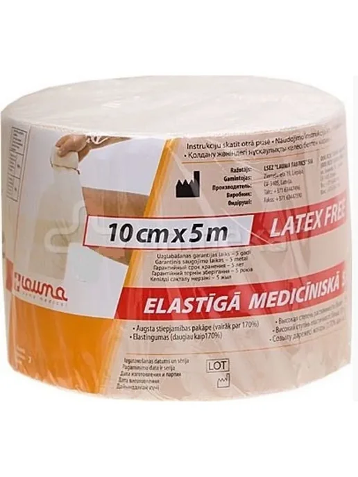 Lauma бинт эластичный 10смx5м, вариант