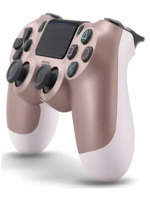 Нет бренда Геймпад беспроводной для PS4 ПК Розовое золото без коробки, розовый, фото 3