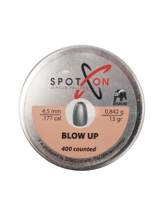 SpotOn Пули пневматические Blow Up 4.5 мм (0.842 г, 400 шт), 0,842 г, 400 шт, фото 6