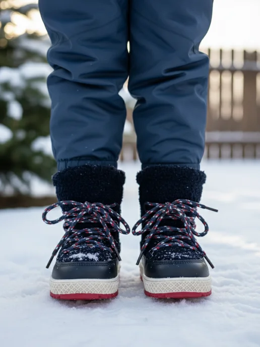 Twinkids Угги ботинки детские зимние, синий, фото 7
