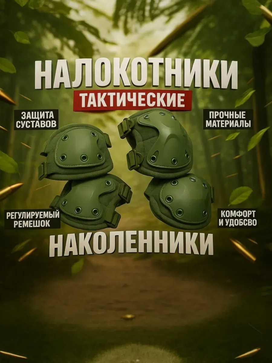 Наколенники и Налокотники ОСОБОПРОЧНЫЕ тактические