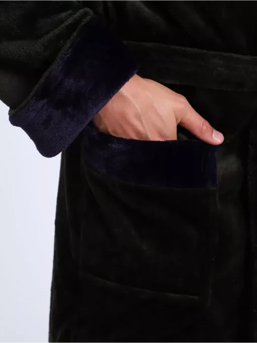 SIDRA TEXTILE Халат мужской, зеленый, фото 6