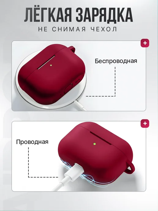 Cronax Чехол AirPods Pro 3 кейс для наушников силиконовый, вариант, фото 4