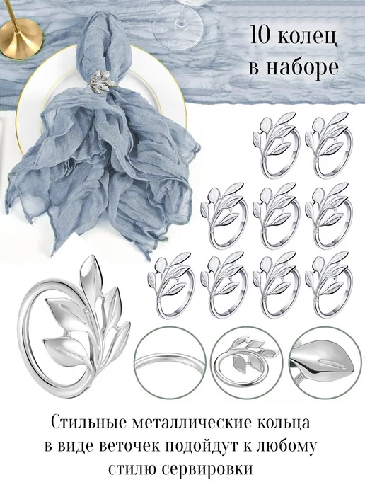 APSIS home Набор дорожка на стол кухонная, синий, фото 3