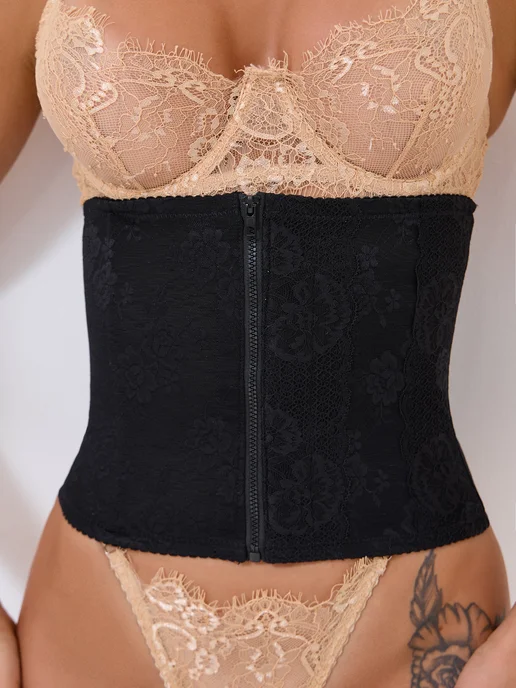 HALVA corsets Корсет утягивающий живот и талию, черный, фото 3