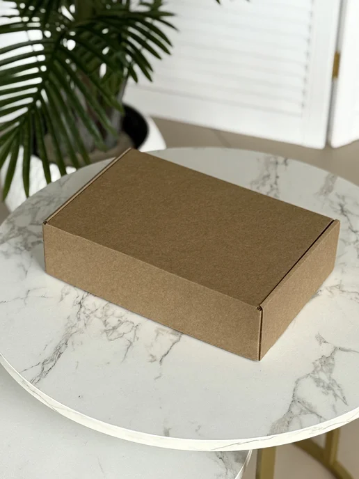 BOX CITY Коробка картонная 8*8*4 см крафт, 26x17x7 см, фото 2