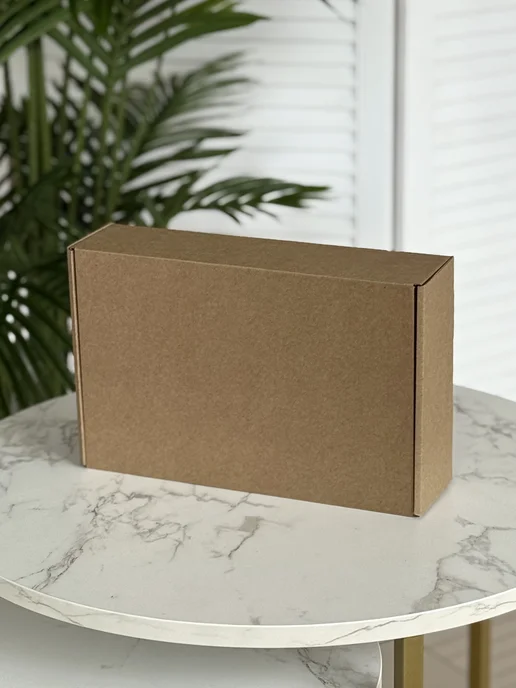 BOX CITY Коробка картонная 8*8*4 см крафт, 26x17x7 см, фото 4