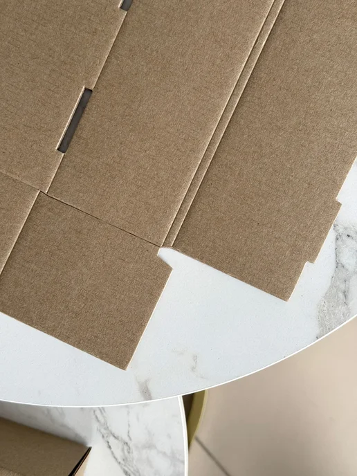 BOX CITY Коробка картонная 8*8*4 см крафт, 26x17x7 см, фото 5