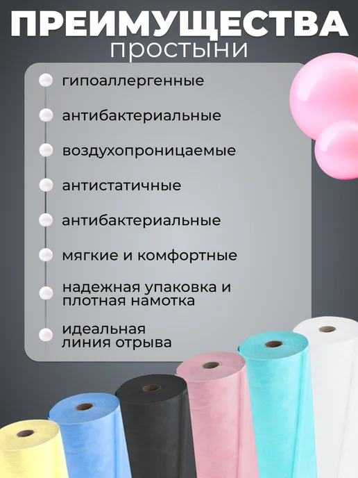 ИНДИПАК Простыни одноразовые 70х200 в рулоне 30 шт, 80x200, фото 2