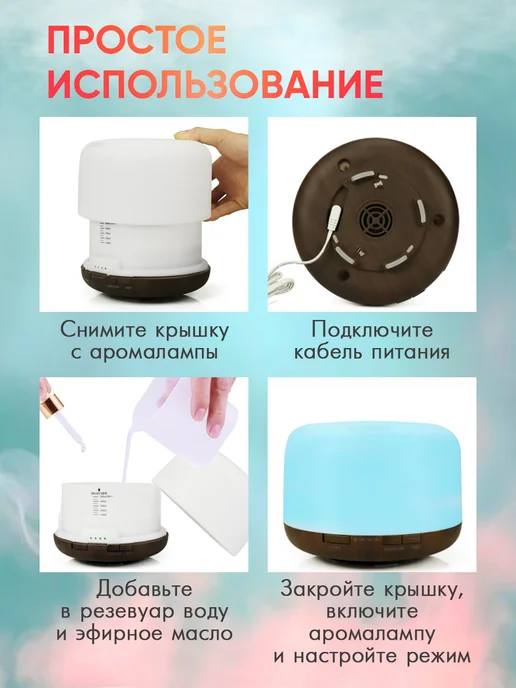Ароматизатор для дома автоматический увлажнитель воздуха, белый, фото 5