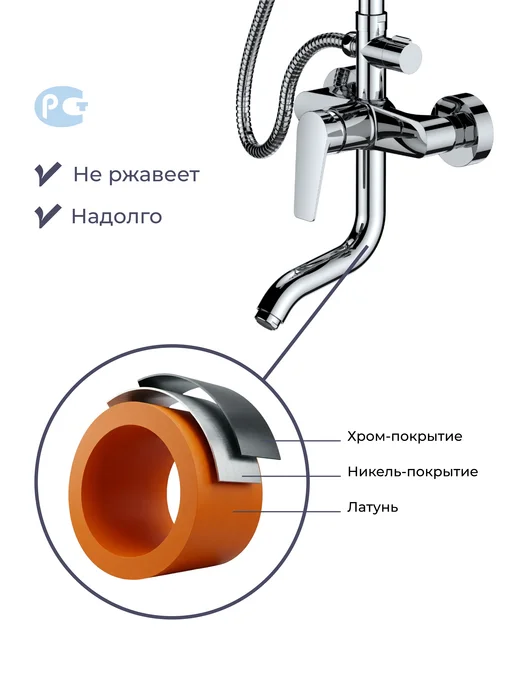 Homsly Душевая система со смесителем Gesala, 3H-029-SMSS-GES, вариант, фото 5