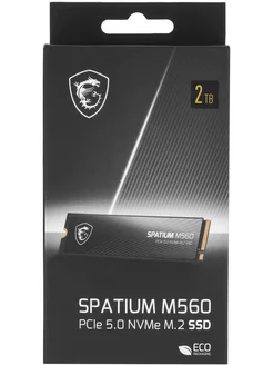 MSI Накопитель SSD SPATIUM M560 M.2 2280 2TB PCIe Gen5x4 NVMe