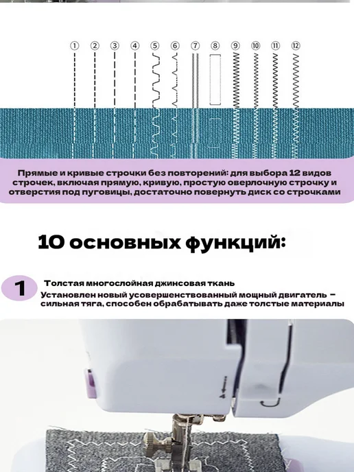 Швейный оверлок для дома, розовый, фото 3
