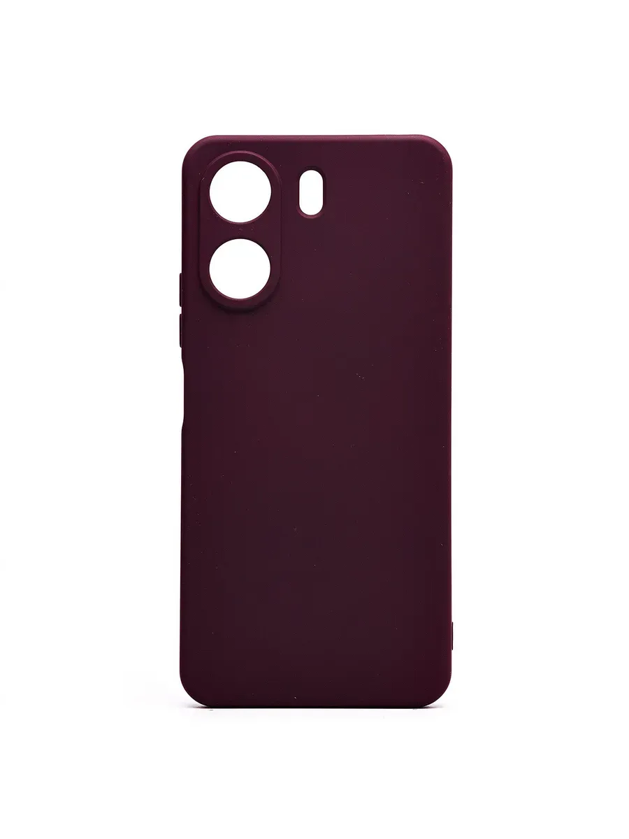 Чехол Xiaomi Poco C65 (2310FPCA4G) силиконовый Soft Touch 4 Promise mobile. Цвет бордовый.