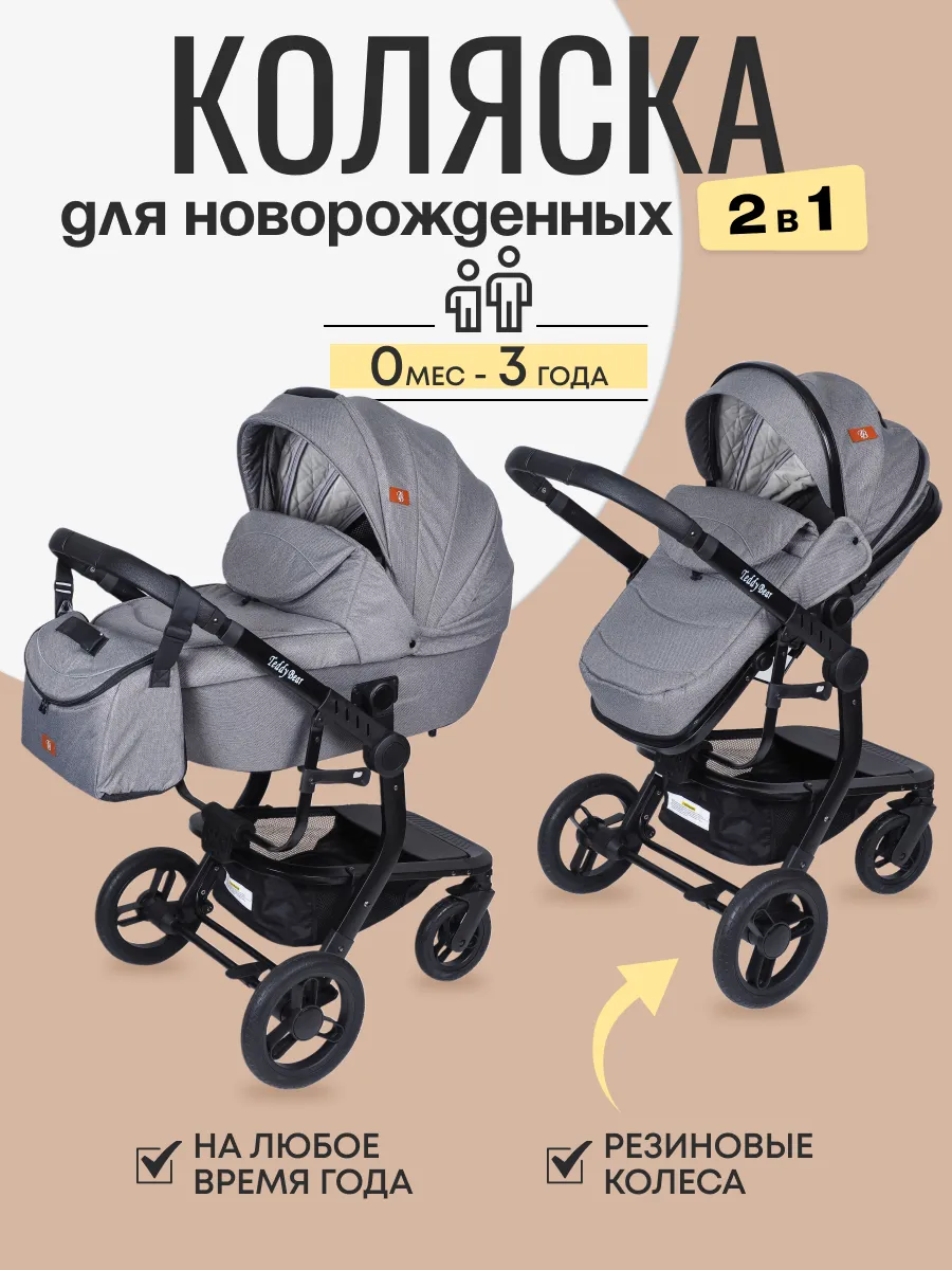 Коляска для новорожденных 2в1 модульная