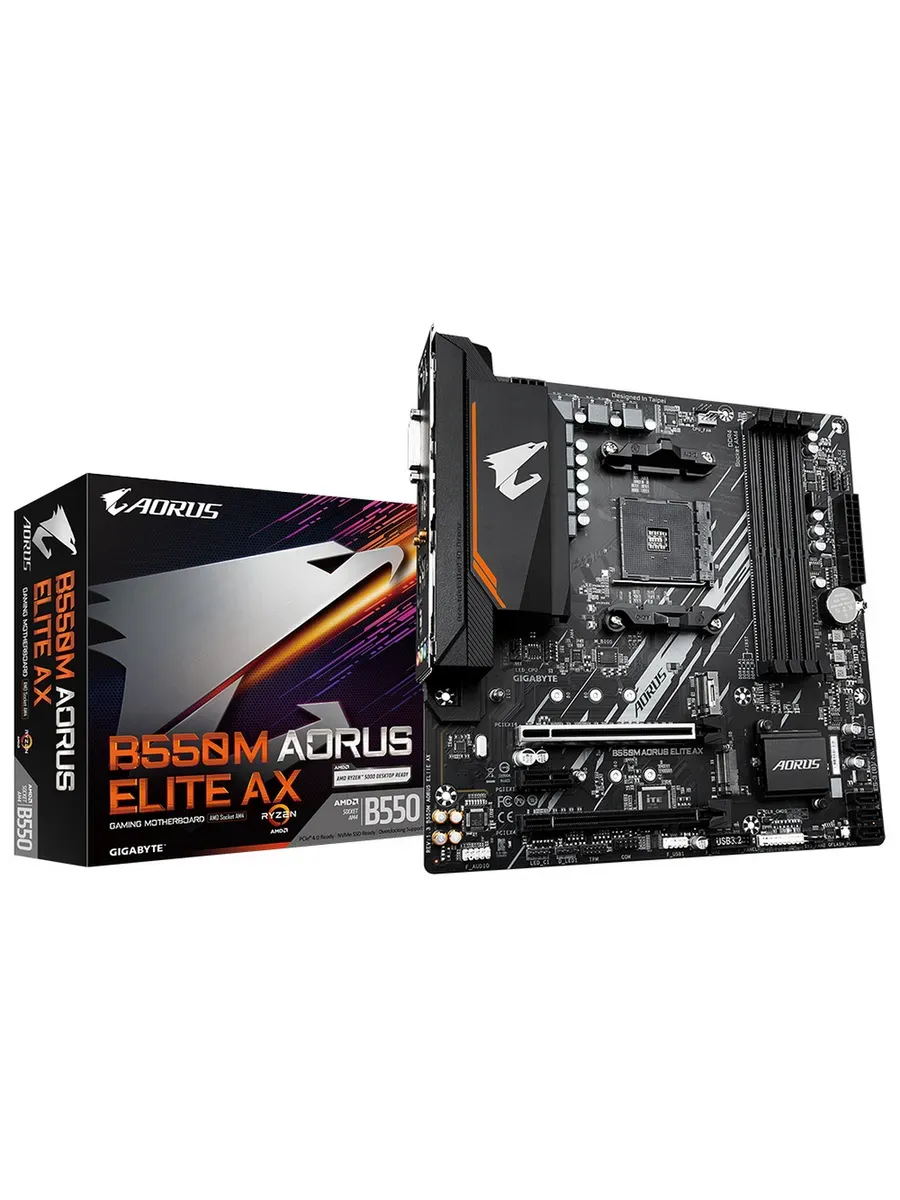 Материнская плата B550M AORUS ELITE AX AM4 mATX RTL Gigabyte 556467188 купить в интернет‑магазине Wildberries