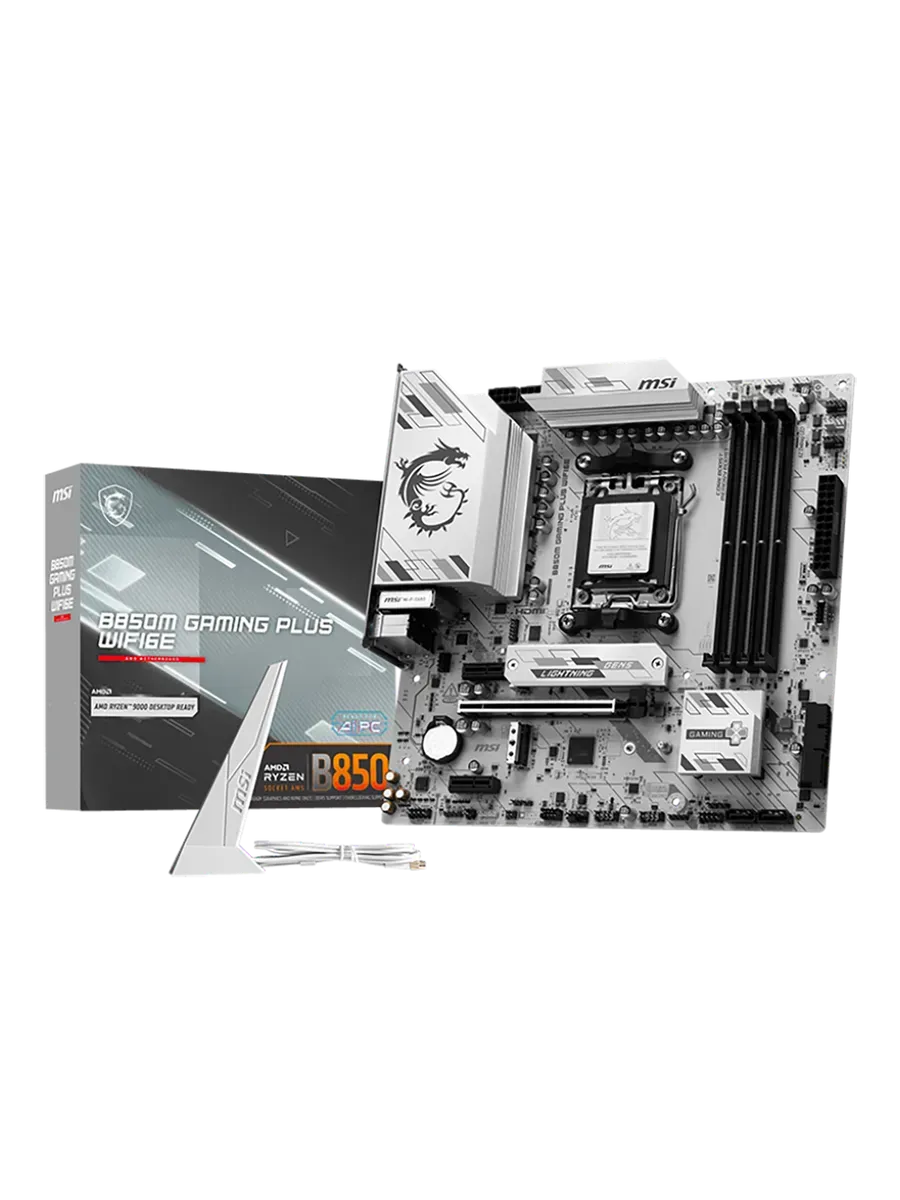Материнская плата B850M GAMING PLUS WIFI6E AM5 AMD B850 mATX MSI 556467193 купить в интернет‑магазине Wildberries