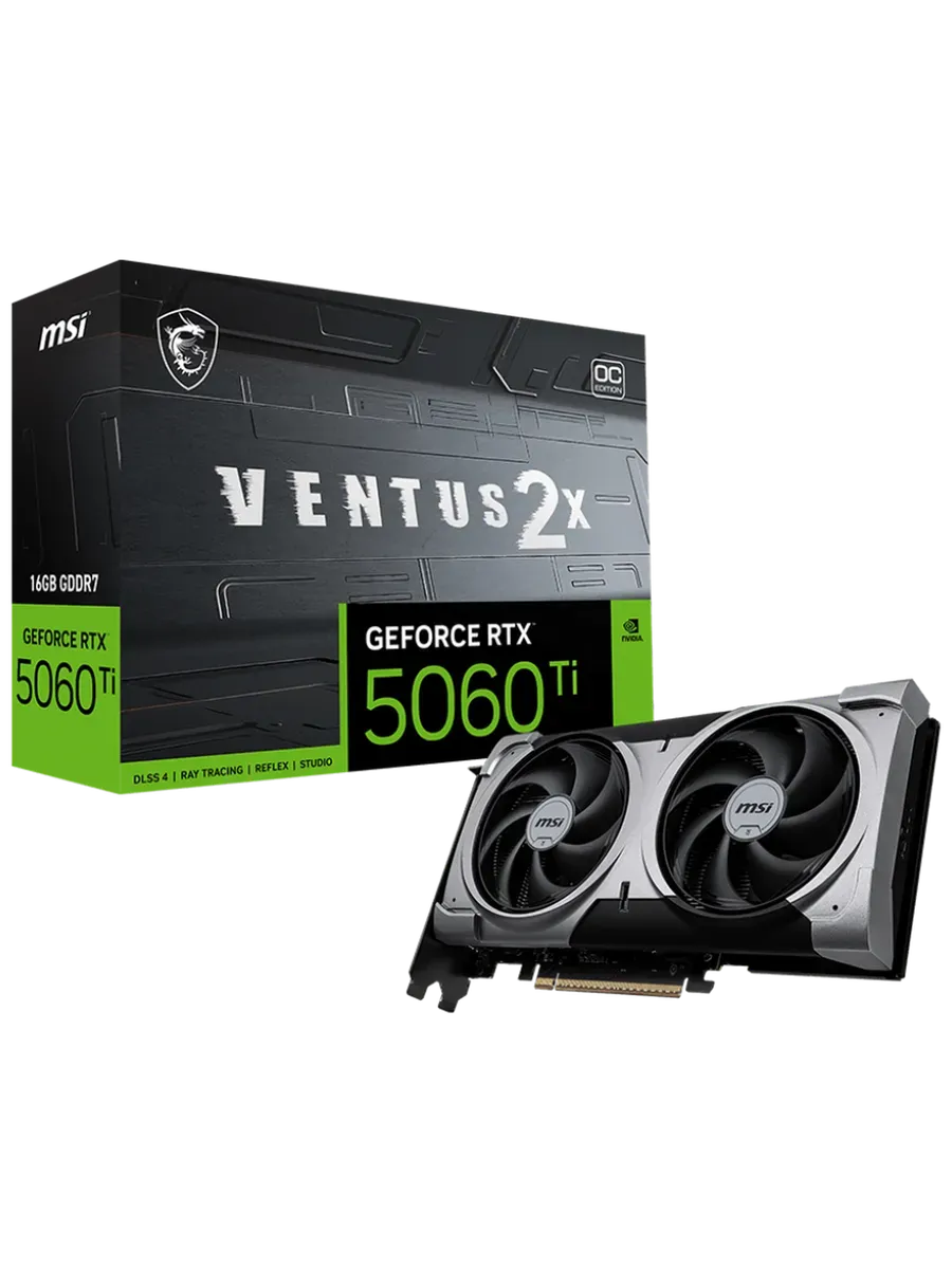 Видеокарта RTX 5060 Ti 16 ГБ RTL (RTX 5060 Ti 16G VENTUS 2X MSI 556474801 купить в интернет‑магазине Wildberries