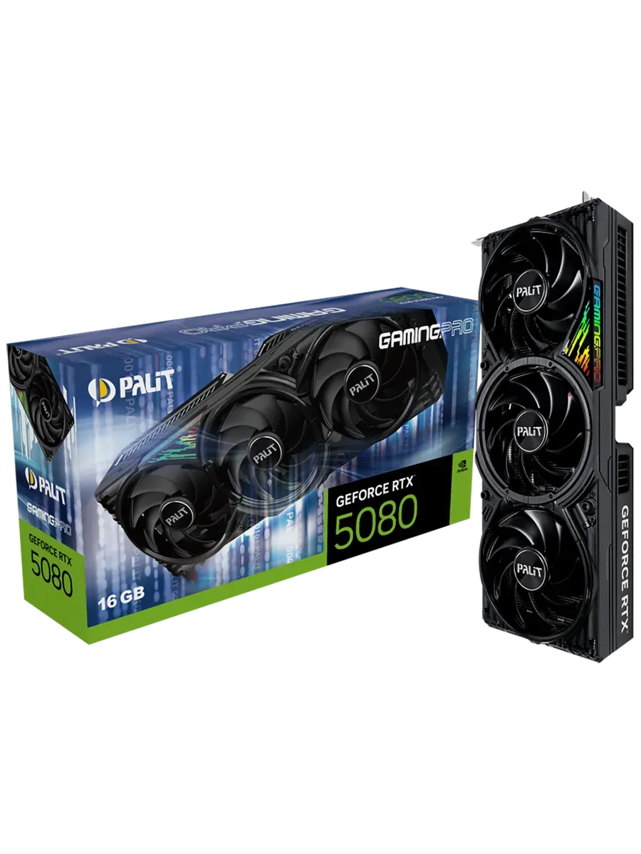 Видеокарта RTX 5080 16 ГБ RTL (NE75080019T2-GB2031A) Palit 556474962 купить в интернет‑магазине Wildberries
