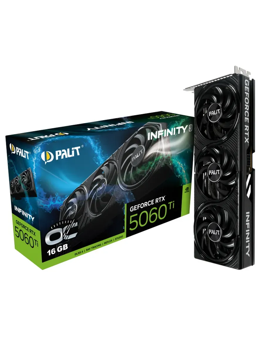 Видеокарта RTX 5060 Ti 16 ГБ RTL (NE7506TS19T1-GB2061S) Palit 556475212 купить в интернет‑магазине Wildberries