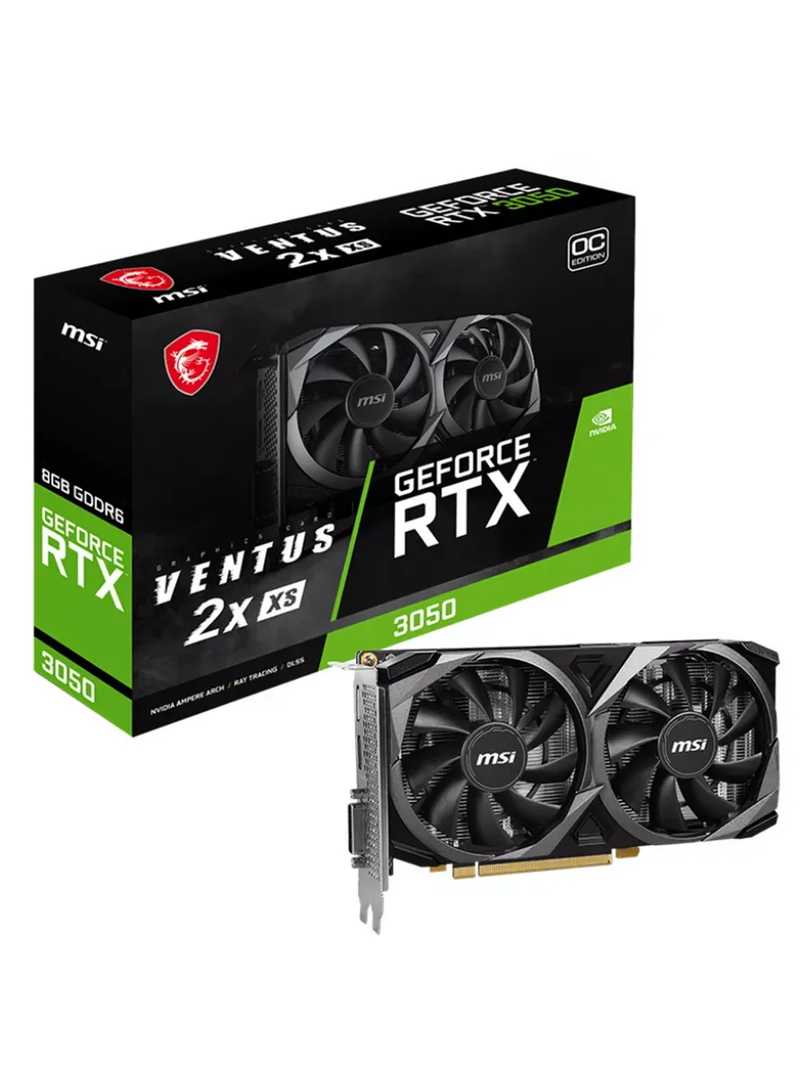 Видеокарта 8GB RTX3050 VENTUS 2X XS OC MSI 556475281 купить в интернет‑магазине Wildberries