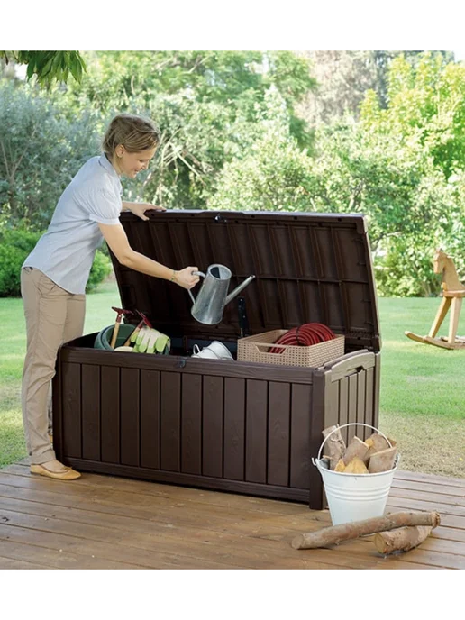 Keter Сундук садовый уличный для хранения GLENWOOD DECK BOX, вариант, фото 8