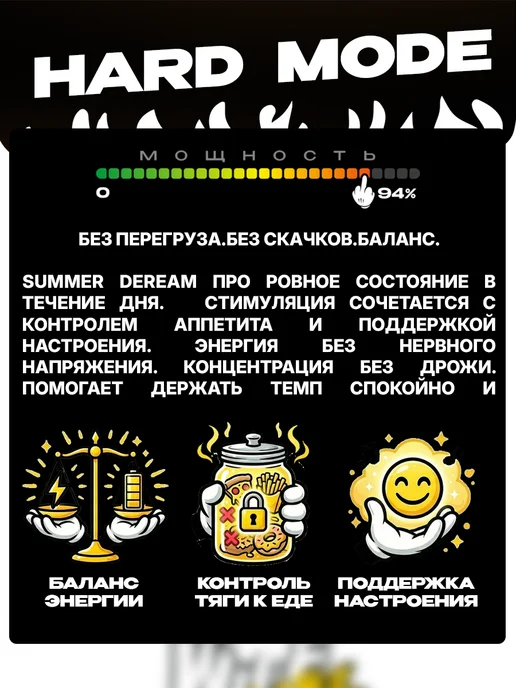 WTFLABZ HARD SUMMER DREAM жиросжигатель для похудения, 90 капсул, вариант, фото 2