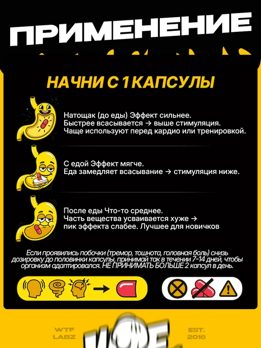 WTFLABZ HARD SUMMER DREAM жиросжигатель для похудения, 90 капсул, вариант, фото 3