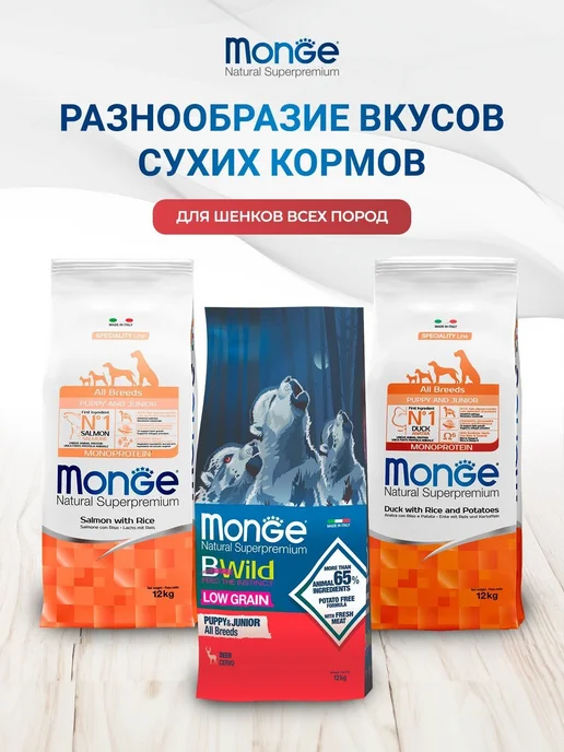 Сухой корм MONGE Dog Speciality для собак, щенки, 12,3 кг, фото 8