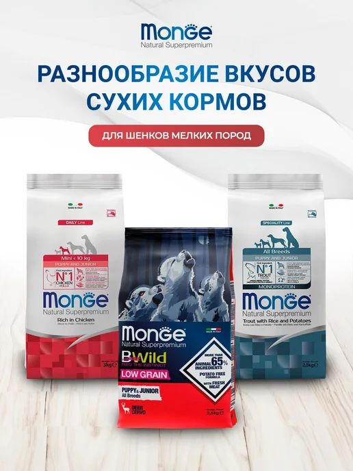 Сухой корм MONGE Dog Speciality для собак, мелкие, щенки, 0,85 кг, фото 8