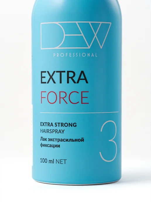 Dew Professional Лак для волос экстрасильной фиксации Extra Force 100 мл, 100 мл, фото 7