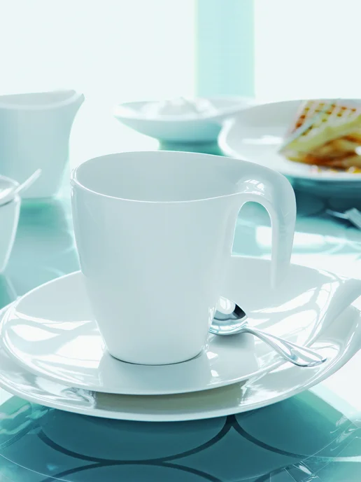 Villeroy & Boch Блюдце к чашке для эспрессо 14х12см, Flow, Премиум-Фарфор, 14x12 см, фото 2