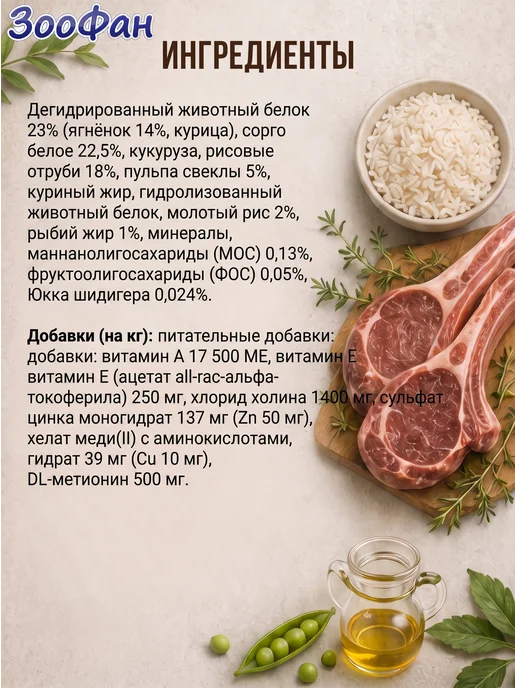 Сухой корм Forza 10 для собак, мелкие, ягненок, 2 кг, фото 5
