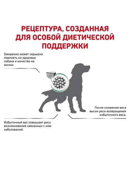 Сухой корм Royal canin Satiety Weight для собак, взрослые, 1,5 кг, фото 4