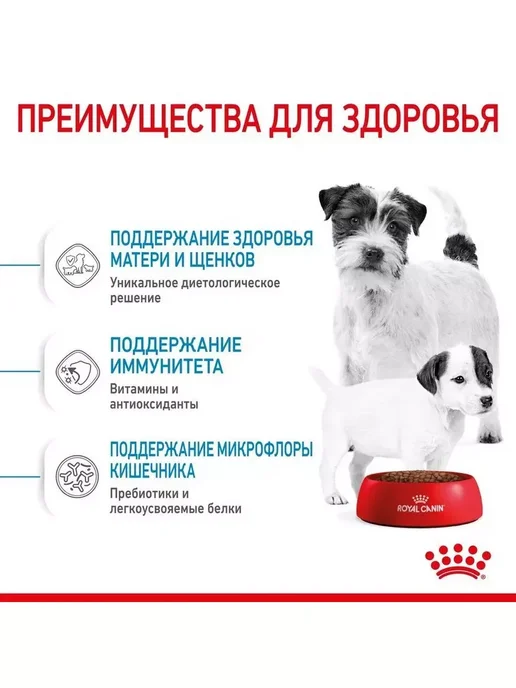 Сухой корм Royal canin Starter Стартер для собак, мелкие, щенки, 1 кг, фото 6