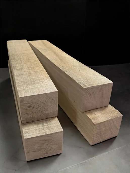 Дуб необработанный бруски 80х7х5 см 4 шт, 80x7x5 см, 4 шт, фото 2