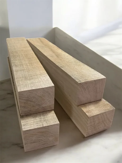 Дуб необработанный бруски 80х7х5 см 4 шт, 80x7x5 см, 4 шт, фото 4