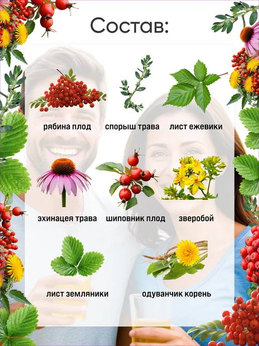 Чаи Кавказа Сбор иммунный с эхинацеей, вариант, фото 2