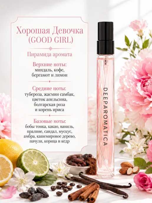 DeeParomatica Духи женские Гуд Герл 10 мл, 10 мл, фото 3