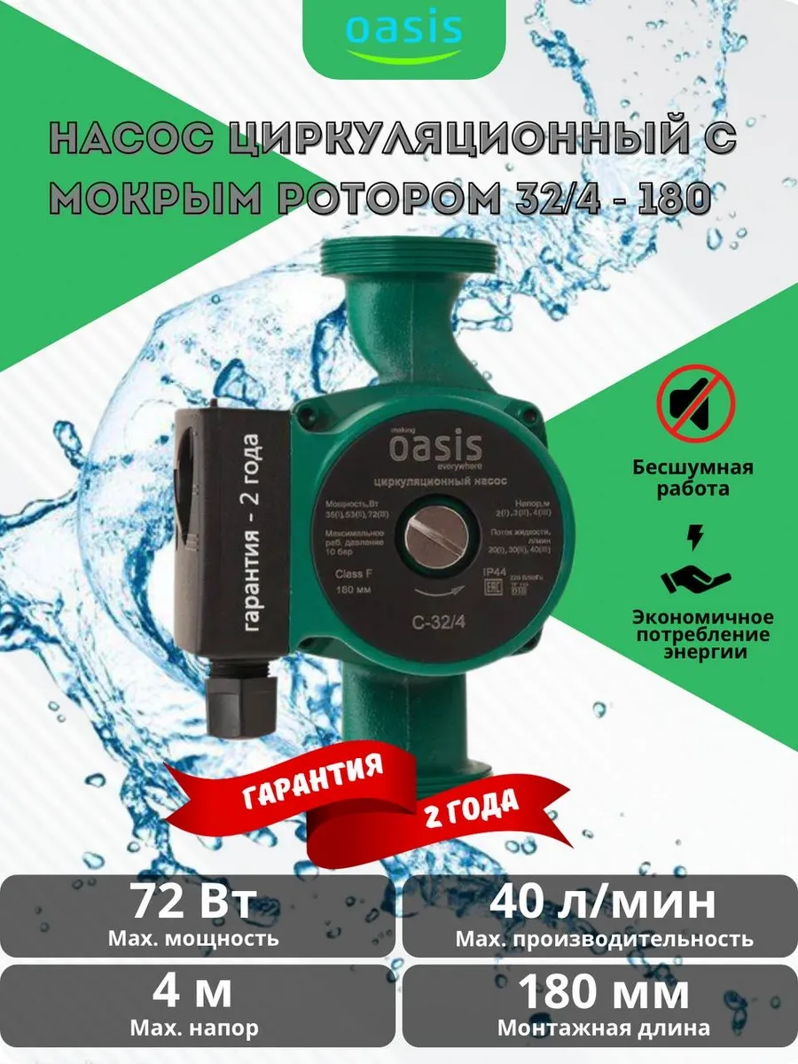 Циркуляционный насос для отопления 32 4-180