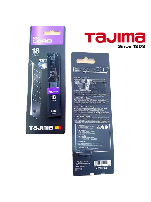 TAJIMA Лезвия для ножа Dora Razar Black CB-50RB 18мм (10шт), 10 шт, фото 2