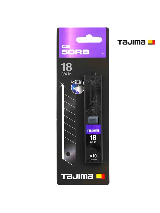 TAJIMA Лезвия для ножа Dora Razar Black CB-50RB 18мм (10шт), 10 шт, фото 7