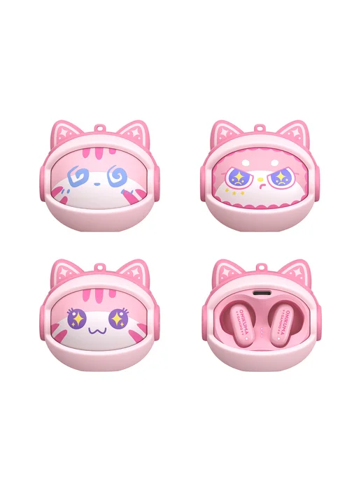ONIKUMA Наушники беспроводные игровые с микрофоном TWS TX603, розовый, фото 2