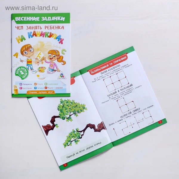 Книга — игра «Чем занять ребёнка на каникулах. Весна»